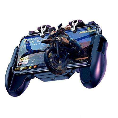 Ikevan_ Mobile Game Controller 4in1 Gamepad Shoot Aim Trigger Phone Cooling For HTC PUBG Nokia 2
