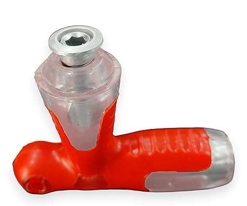 GLUN® 3 in 1 Reversible T-Handle Screwdriver Ratchet Tool, Rubberised Handle with Adjustable Length, Professional Repair Tool 5