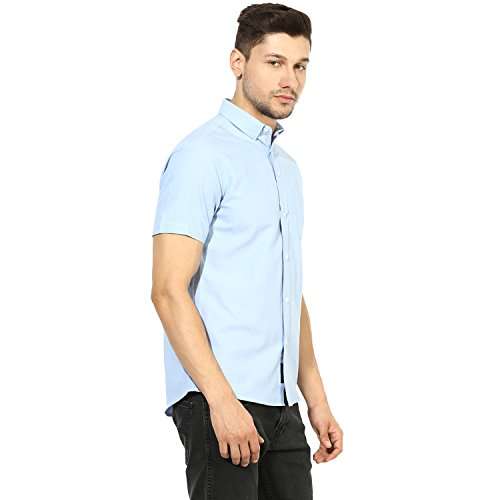 Red Tape Men's Plain Regular fit Casual Shirt (RSH6494A_Blue L) 6