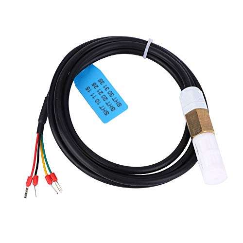 Yanmis Temperature Humidity Sensor, Soil Temperature Humidity Measurement Soil Moisture Meter Copper Plastic Housing High Accuracy Low Consumption(SHT25) 6