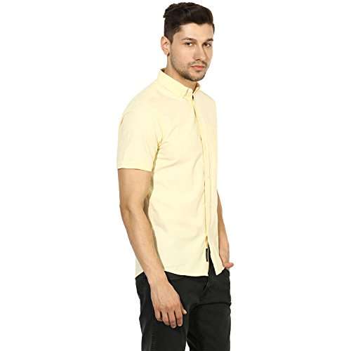 Red Tape Men's Plain Regular fit Casual Shirt (RSH6429A_Yellow L) 6