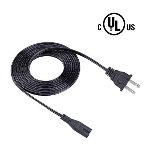 UL 2 Prong Power Cord for Canon Pixma TS9150 ts3122 TS8050 ts6220 ts5320 ts6320 TS8220 ts8320 ts8350 ts6350 ts5350 Printer AC Power Cord IEC C7 Extension Cable Replacement 4