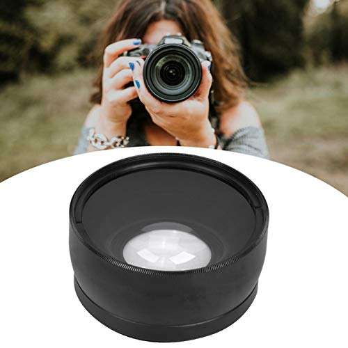 Jopwkuin Camera Wide Angle Lens, 0.45X Anti Reflective Coating Design Macro Function Camera Lens High Transmittance for SLR DSLR Camera 4