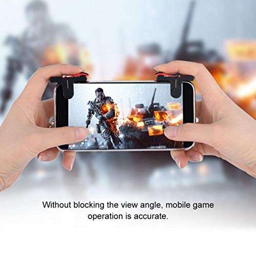 Not Easy to Break Flexible Tactility Button Handle Button Shooter Controller Durable Improve Shooting Speed No Vibration Comfortable for Phone Gaming 3