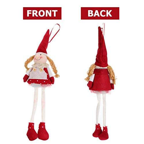 EXCEART 2pcs Elf Plush Christmas Stuffed Toys Girl Adorable Elves Figure Xmas Ornaments Holiday Plush Characters Holiday Decoration 3