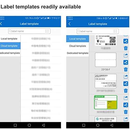 Label Makers Mini Portable Thermal Multifunction Label Printer USB Bluetooth NFC Portable Label Tape Maker Machine 6
