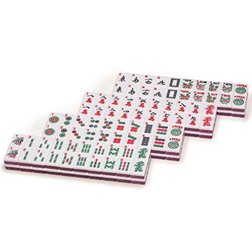 Yellow Mountain Imports American Mahjong Tiles, Sakura - 5.1 x 0.9 x 0.5 inches (30 x 23 x 13 mm) - 166 Cherry Blossom Flower Acrylic Tiles 3
