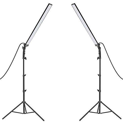 Neewer Photography Studio LED Lighting Kit: 5500K Dimmable Light with Light Stand Tripod for Photographic Video Fill Light, Film Lighting, Green Screen Lighting, Glamcor Lighting 2