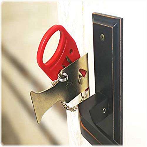 Portable Door Safety Latch Lock Metal Home Room Hotel Anti Theft Security Lock Travel Accommodation Door Stopper Hardware Lock 6