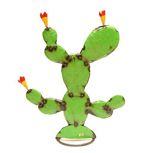 Rustic Arrow Nopal Cactus Garden Art, Multicolor 3