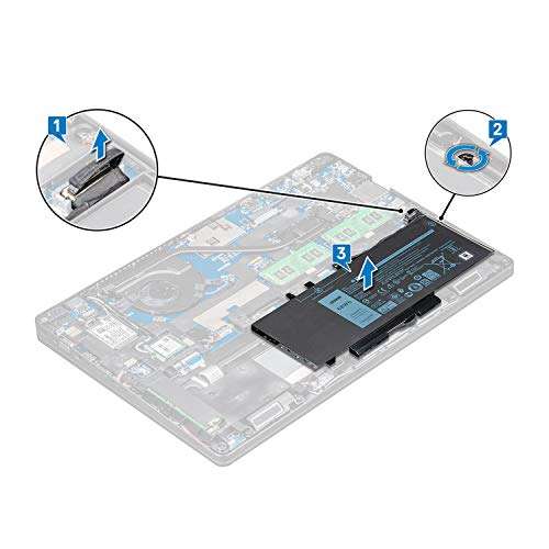 OUWEE GJKNX Laptop Battery Compatible with Dell Latitude 5480 5580 5490 5590 5491 5591 5495 5488 Precision 3520 3530 Series 93FTF 3DDDG 0GD1JP GD1JP DY9NT 0DY9NT 5YHR4 KCM82 0KCM82 7.6V 68Wh 8500mAh 5