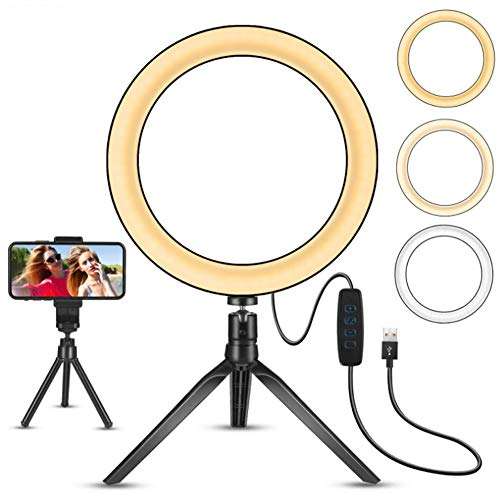 M STAR 10 Inch 26 cm Fill Light Bracket, LED Ring Anchor Light Tripod 2