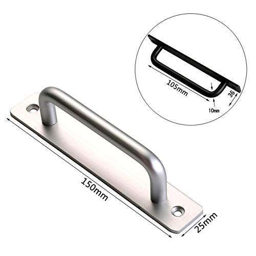 Door Pull Handle Aluminium Alloy Cabinet Garage Shed Home Drawer Window Gate Modern Simple Closet for Sliding Barn Hardware Multifunction 3