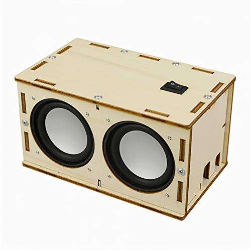 DIY Bluetooth Speaker Box Kit Electronic Sound Amplifier,Portable Wood Case Bluetooth Speaker,Science Experiment & STEM Learning for Kids, Teens and Adults 2