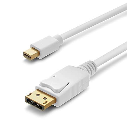 Technotech Mini DP to DP DisplayPort Cable 4K Resolution Ready (5 Meter, White) 2