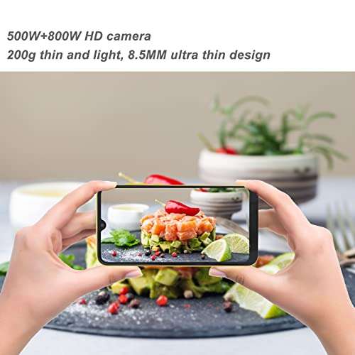 Mobile Phone, 500W 800W Camera 6.1in Smartphone for 11 2GB RAM 16GB ROM HD Water Droplets Screen for Office for Home(Yellow) 5