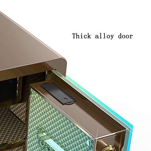 ZYX- Safes Safe, Electronic Cash Box Home Invisible All Steel Home Office Password Small Anti-Theft Into The Wall Anti-Prying (Color : Brown) 3