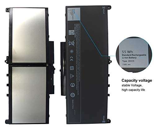 55WH J60J5 E7470 E7270 Laptop Battery Compatible with Dell Latitude E7270 7270 P26S001 E7470 7470 P61G001 Notebook R1V85 MC34Y 242WD PDNM2 GG4FM WYWJ2 1W2Y2 451-BBSX 451-BBSY 451-BBSU 3
