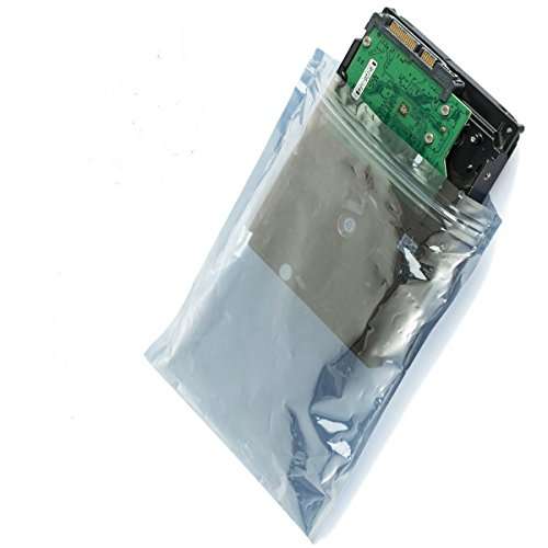 ANYQOO 50pcs Premium Antistatic Resealable Bag Anti Static Bag for SSD HDD and Other Electronic Devices (50pcs 15X20cm/5.9X7.9inches) 4