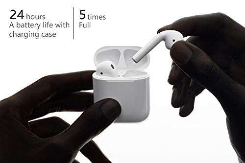 Charging Case Compatible with Airpod 1 & Airpod 2,with Sync Bluetooth Pairing Button,Charging Case Only(White) 6