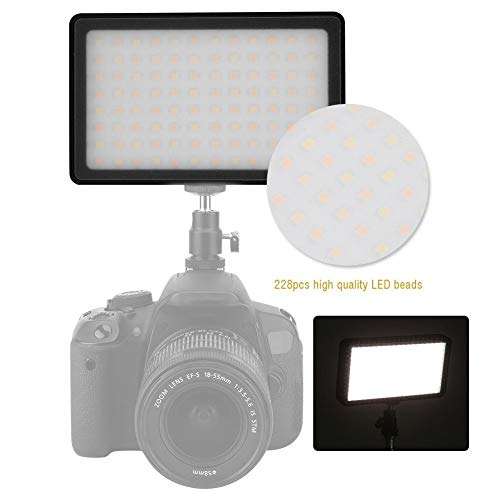 Archuu LED Fill Light for Camera, 8W Video Lamp 3500-5700K Adjustable Color Temperature CRI RA?96 with 1/4 Inch Mounting for Studio Photograghy 6
