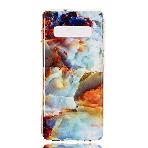 DINGXUEMEI XUEMEI CASE Cell Phone Cases & Covers Marble Pattern Soft TPU Case for Galaxy S10+ 4
