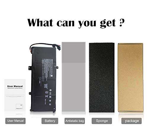 MB04XL 844204-850 Battery for HP Envy X360 Convertible PC m6-aq003dx m6-aq105dx m6-aq103dx m6-aq005dx m6-ar004dx 15 15-aq100 15-aq105ng 15-aq000 843538-541 HSTNN-UB6X 843538-541 15.4V 55.67Wh 5