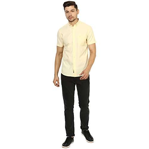 Red Tape Men's Plain Regular fit Casual Shirt (RSH6429A_Yellow L) 3