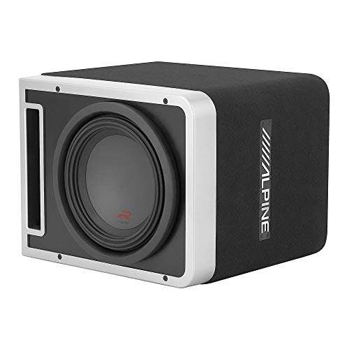 Alpine R-SB10V Pre-Loaded R-Series 10-inch Subwoofer Enclosure, S-A60M 600 Watt Mono Amplifier, and Wiring Kit 4