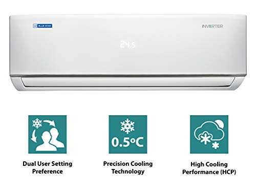 Blue Star 1.5 Ton 5 Star Inverter Split AC (2020 Model, IC518DBTX, White) 4