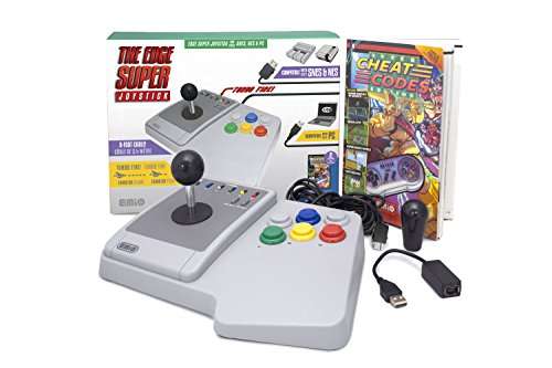 Emio The Edge Super Joystick for SNES Classic & PC, Multicolor 2