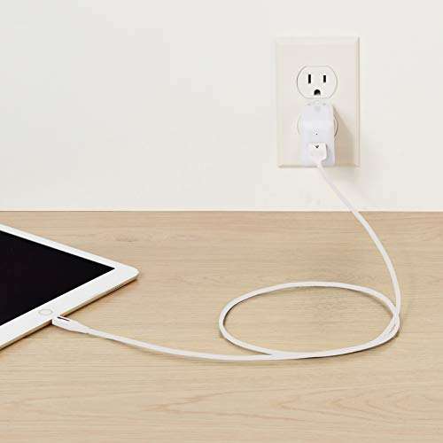 AmazonBasics Apple Certified Lightning to USB Charge and Sync Tough Cable, 3 Feet (0.9 Meters) - White 6