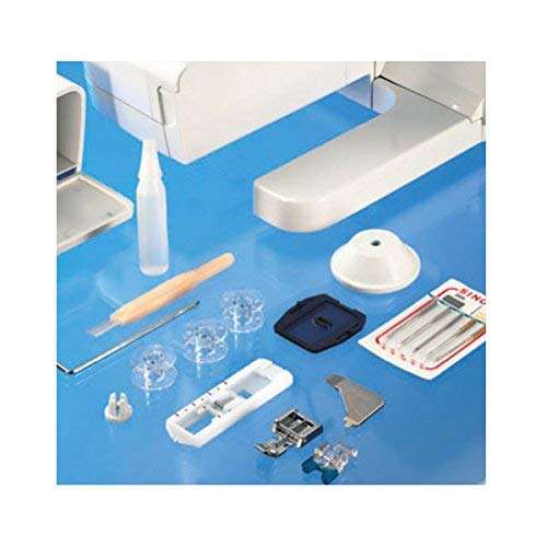 Singer FM 8280 Motorised Automatic Zig-Zag Electric Sewing Machine, 8 Built-in Stitches, 24 Stitches Functions (White) 3