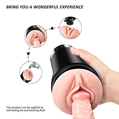 Pocket Pusssy for Men Realistic Feel Sucking Oral Cup Mastorabation Sleeve Male Masterburbator Massager for Men Handsfree Blow Job Ad?lt Toys Deep Sùckí?g Massage Cup Underwear,Stamina Training Tshirt 6
