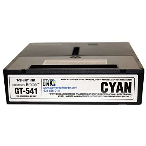 Brother GT-541 / GT-782 250ml DTG Ink Cartridges, Cyan 2