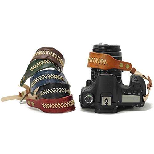 Megagear MG930 Leather Wrist StrapComfort Padding, Enhanced Hand Grip Stability and Security for All Cameras (SLR / DSLR)One Size Fits All, Green 4