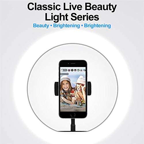 Ring Light Tripod Studio Ring Lamps Dimmable Big Stand 10inch RGB Selfie LED Selfie Light for YouTube Tiktok Makeup Ringlight-Style 1 6