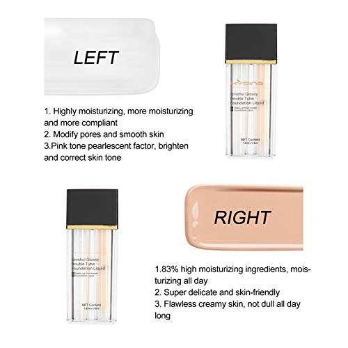 Liquid Foundation Makeup Primer Cream Ivory White for Moisturizing for Brightening for Makeup Use for Blurs Imperfections(Ivory, Polar Animals) 6