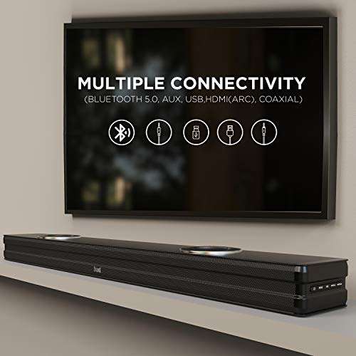 boAt AAVANTE Bar 1190 90W 2.2 Channel Bluetooth Soundbar, Built-in Active Subwoofers, Multiple Connectivity Modes, Entertainment Modes, Bluetooth V5.0(Premium Black) 5