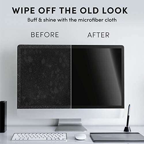 Electronic Wipes Streak-Free for Screen Cleaner & Smart Watch [2 Pack x 40] TV Screen, Smart TV, Computer Screen, Laptop, Phone, Tablet, and Electronics Devices - Microfiber Cloth Included [80 Wipes] 5