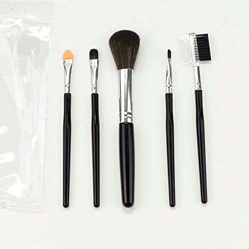 Diruno 5 Pcs Makeup Brush Set, Eye Shadow, Foundation, Eyebrow, Eyeliner, Eyelash, Lip Brush, Makeup Brushes,Cosmetic Tool,Face Makeup 6