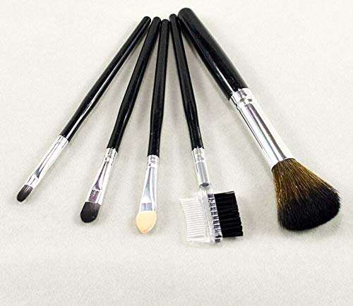 Diruno 5 Pcs Makeup Brush Set, Eye Shadow, Foundation, Eyebrow, Eyeliner, Eyelash, Lip Brush, Makeup Brushes,Cosmetic Tool,Face Makeup 4