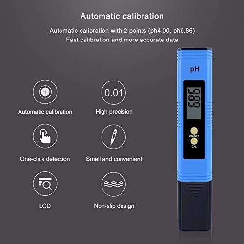 KANJJ-YU Water Quality Tester Protable LCD Digital PH Meter Pen of Tester Aquarium Pool Water Tester 3