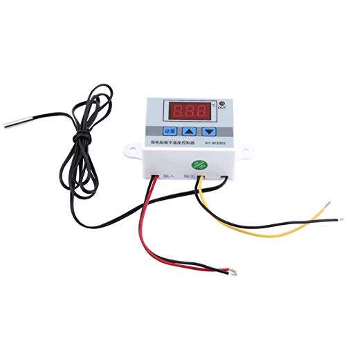 Thermostat Control Switch,Temperature Controller 1pc Digital Temperature Controller Thermostat Control Switch with Probe Sensor(AC220V) 2
