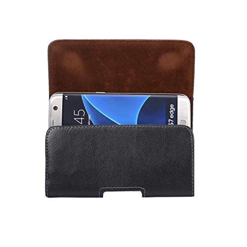 GUOHUI Protective Phone Clips Leather Holster for iPhone 11 Pro X XS,Genuine Leather Belt Case with Clip Cell Phone Pouch Belt,Universal Pouch Bag Case 4