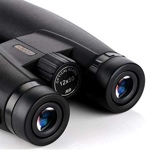 12x50 Binoculars for Adults with Big Vision- 18mm Large View Eyepiece - 16.5mm Super Bright BAK4 Prism FMC Lens - Binoculars for Birds Watching Hunting - Waterproof (BB1) 5