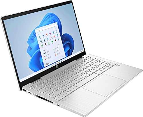 2022 HP Pavilion x360 2-in-1 14" Touchscreen Laptop, 12th Gen Intel 10-Core i5-1235U, Intel Iris Xe Graphics, 8GB DDR4 RAM, 1024GB PCIE SSD, Fingerprint, Backlit KB, Stylus Pen, Win 11 Home, Silver 3
