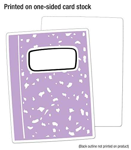Carson Dellosa Happy Place 36 Piece Notebook and Pen Bulletin Board Cutouts, Colorful Notebooks and Pens Bulletin Board Decorations, Happy Place Classroom Décor 5