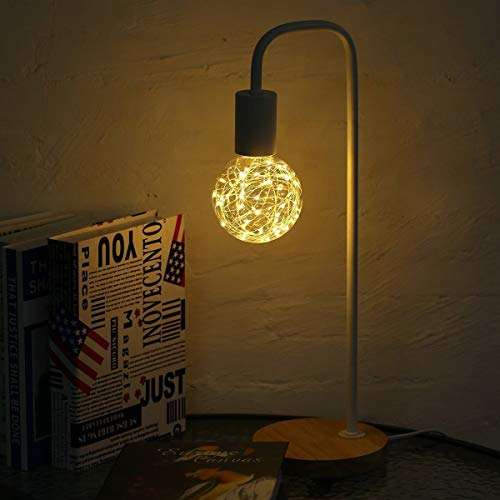 G95 Edison Bulbs LED Filament Bulb Decorative Lighting Lamp 3W E26/E27 Base Warm White Vintage Edison Bulbs LED Globe Fairy Light Bulb for Christmas, Cafes, Holiday,AC85-265V 4