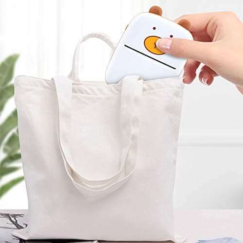 Portable Notes Printer, Mini Pocket Wireless BT Thermal Printer, Thermal Bluetooth Label Printer, 55mm Mini Wireless Thermal Image Photo Printer, Compatible with All Smartphones 5